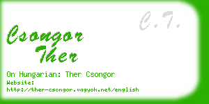 csongor ther business card